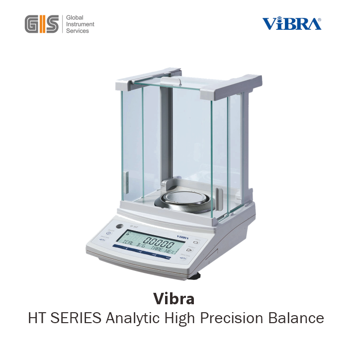 VIBRA HT Series analytical balance dengan sensor tuning-fork dan layar dua baris