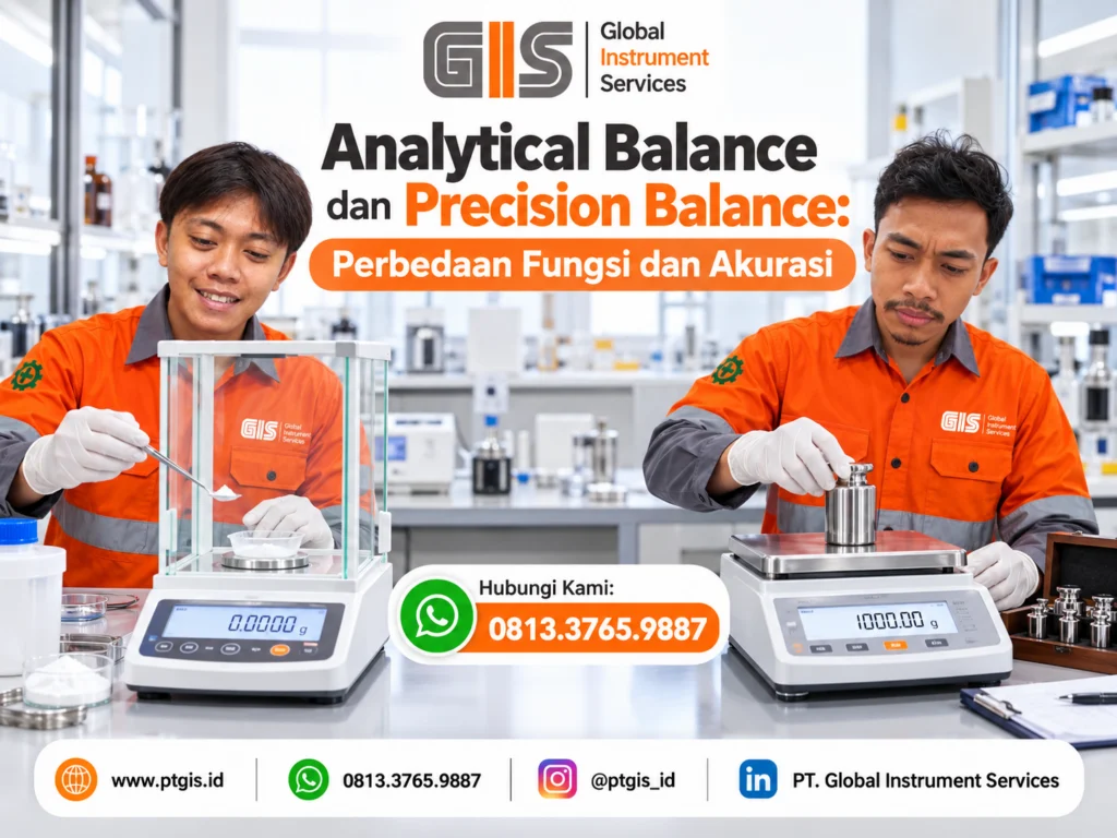Timbangan analytical balance untuk penimbangan sampel di laboratorium