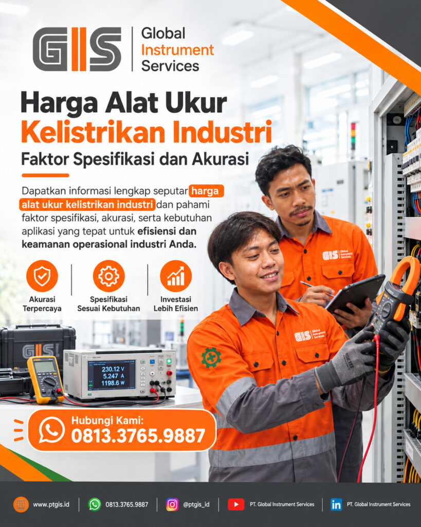 Alat ukur kelistrikan industri untuk pemeriksaan parameter listrik pada instalasi dan peralatan