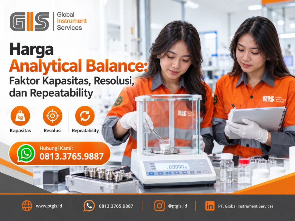 Timbangan analytical balance untuk penimbangan sampel presisi di laboratorium
