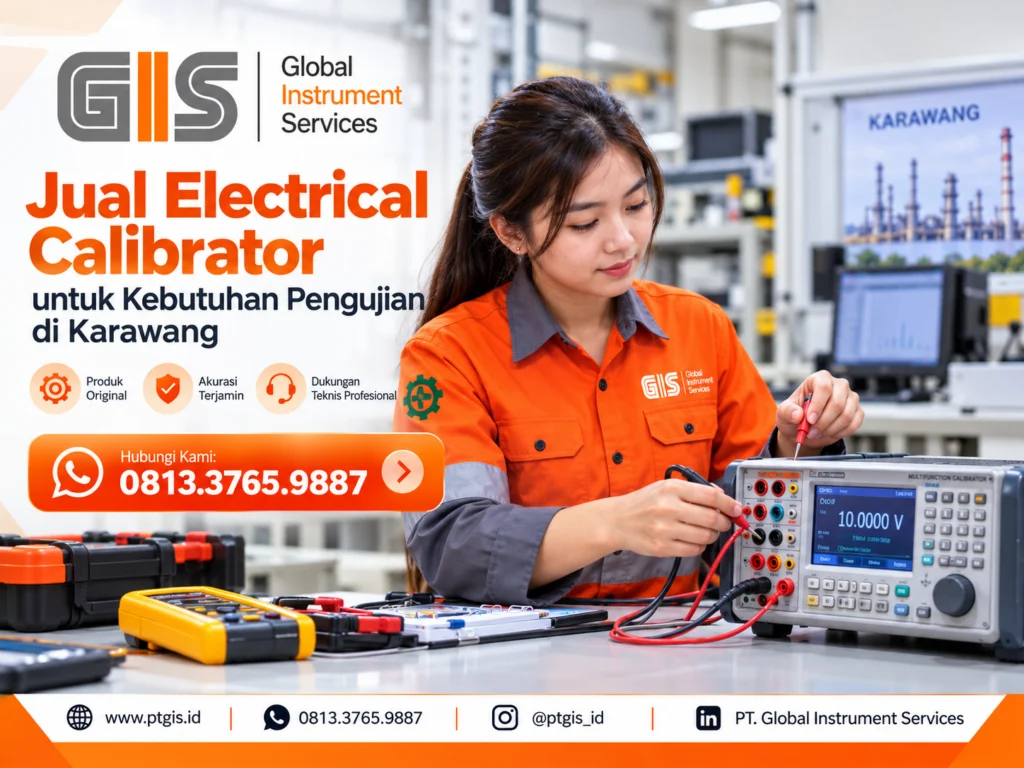 Electrical calibrator untuk pengujian sinyal listrik dan instrumen industri