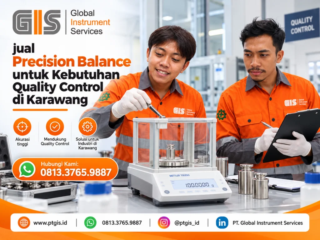 Precision balance untuk penimbangan sampel dalam proses quality control industri