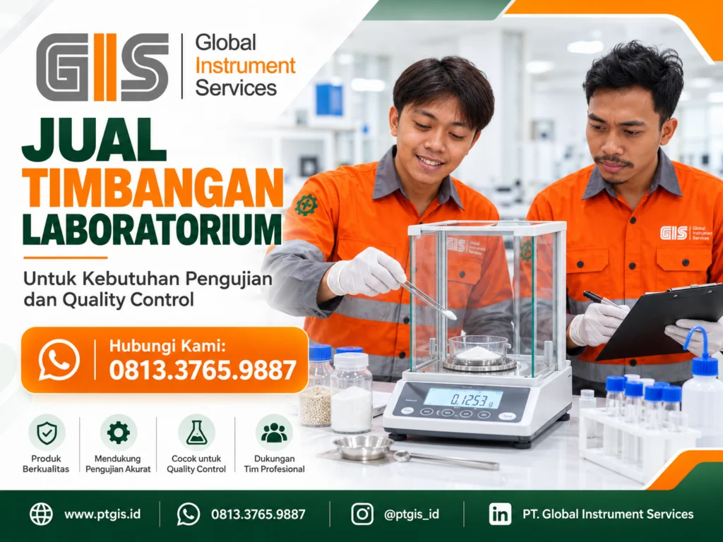 Timbangan laboratorium digital untuk penimbangan sampel dan quality control