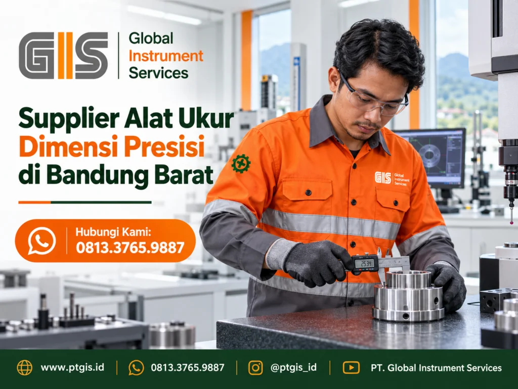 Instrumen pengukuran dimensi presisi untuk inspeksi komponen industri
