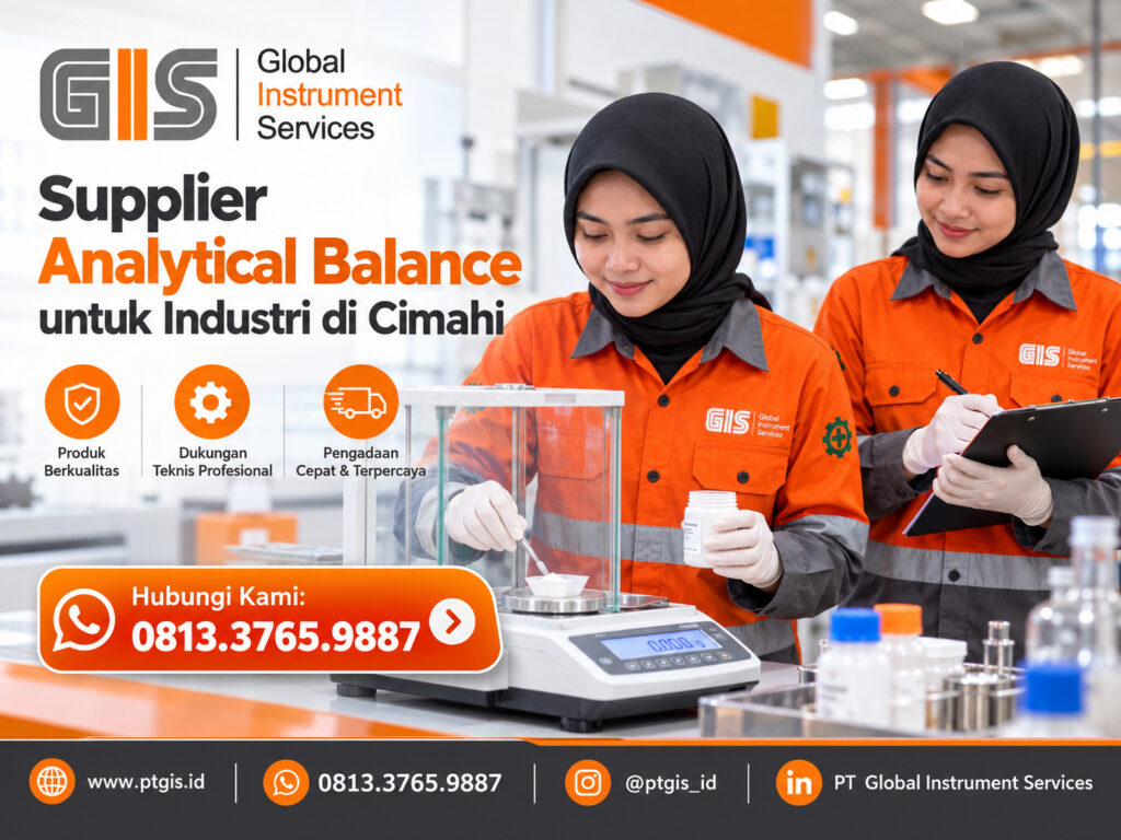 Analytical balance untuk penimbangan presisi di laboratorium industri