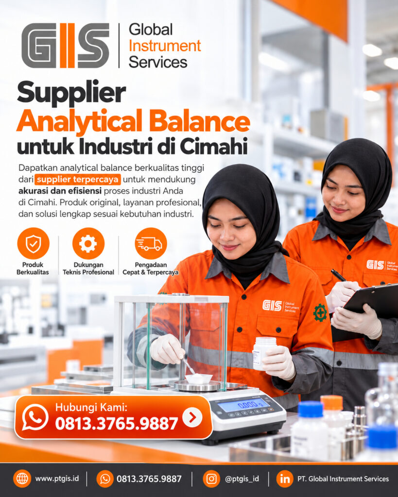 Analytical balance untuk penimbangan presisi di laboratorium industri