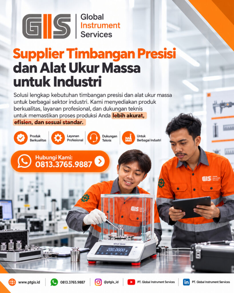 Timbangan presisi untuk pengukuran massa di lingkungan industri dan laboratorium